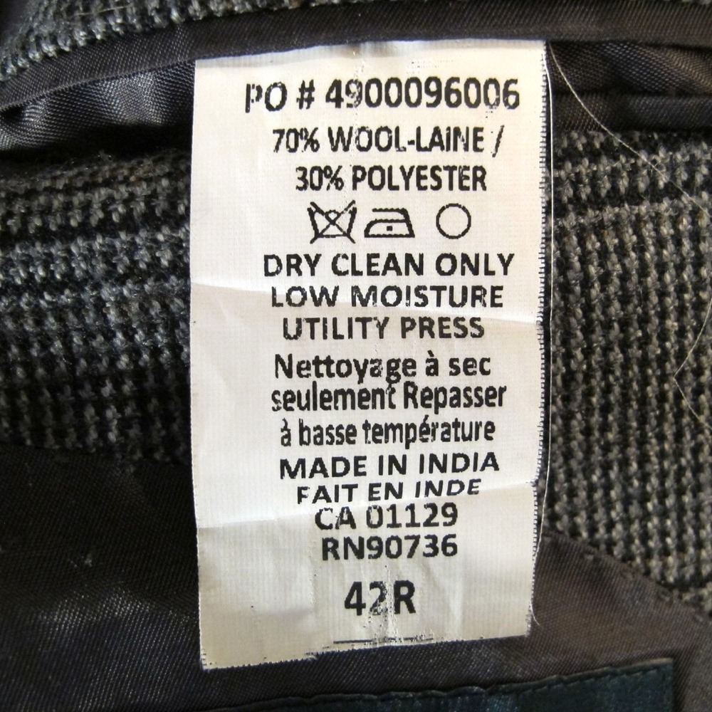 Lauren Ralph Lauren Men's Blazer Single Breasted Sport Coat Wool Blend Size 42R - Picture 9 of 10